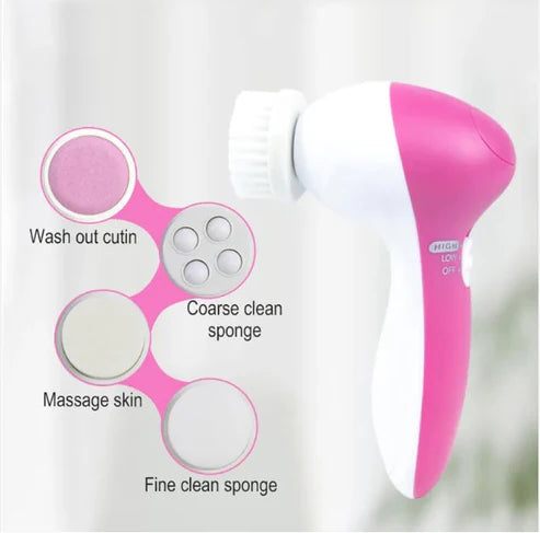 6-in-1 Face Cleansing Brush KSA – Complete Skincare Tool for Radiant and Clear Skin